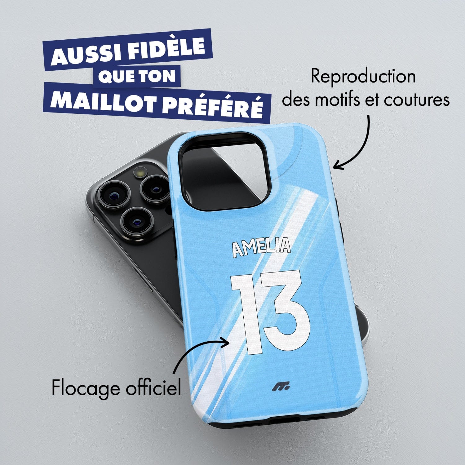 Coque Manchester City football personnalisable pour téléphone 