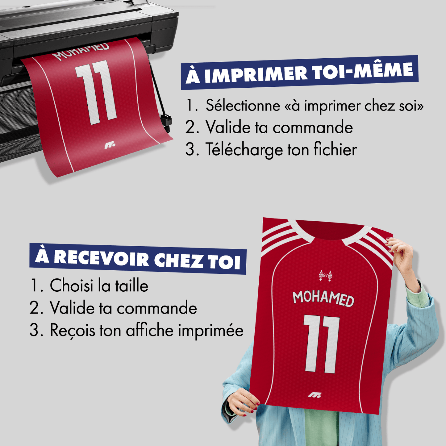 Affiche Liverpool FC football personnalisable à imprimer