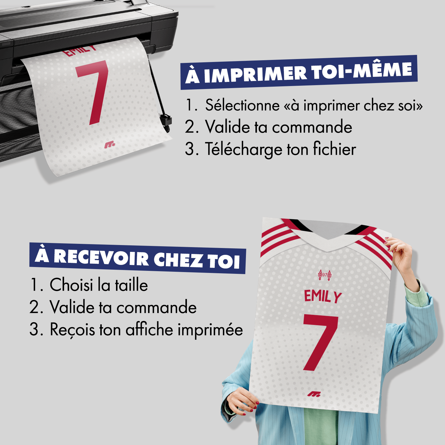 Affiche LIVERPOOL football personnalisable à imprimer