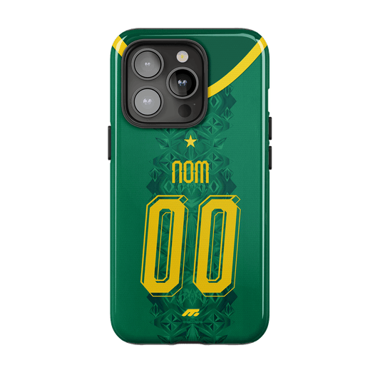 Coque Sénégal football personnalisable pour téléphone - iPhone, Samsung, Google, Xiaomi, Oppo