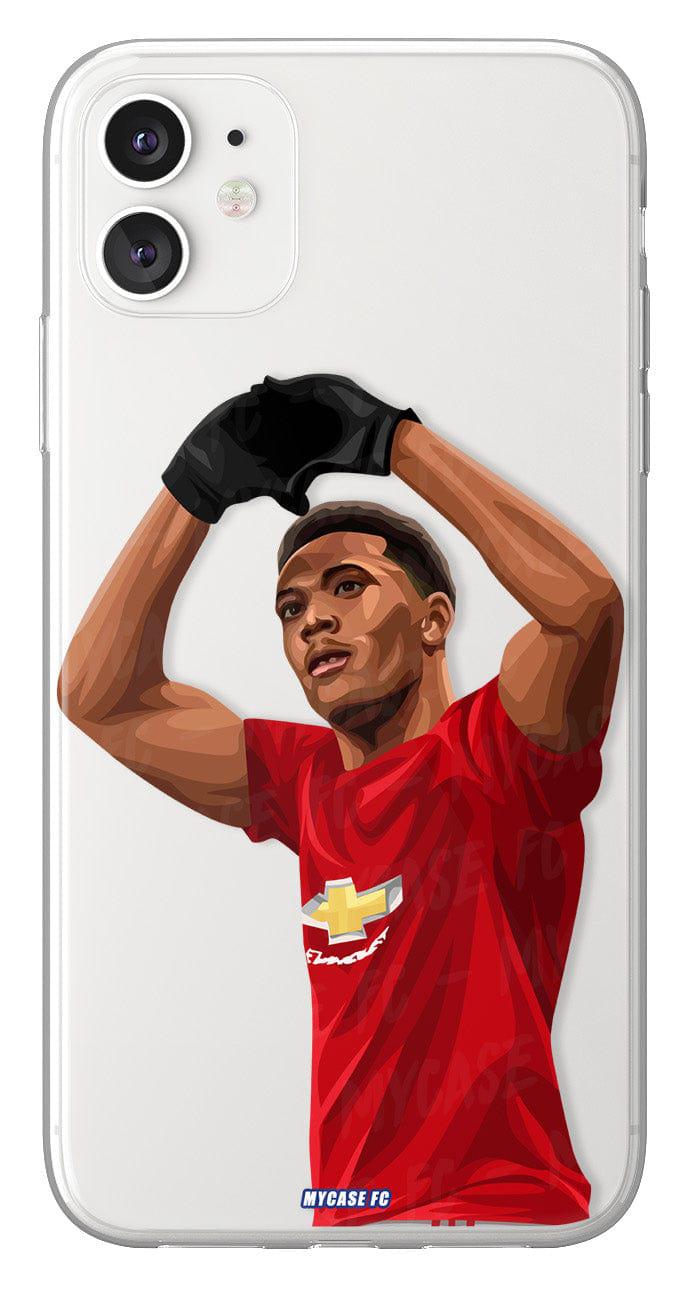 Coque de Martial avec Manchester United, Etui de téléphone de Football