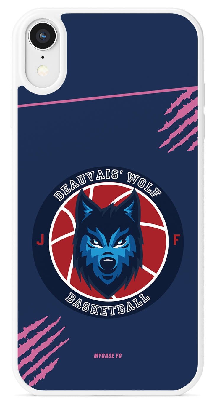 Coque de téléphone BEAUVAIS WOLF BASKET FÉMININES DOMICILE AVEC LOGO