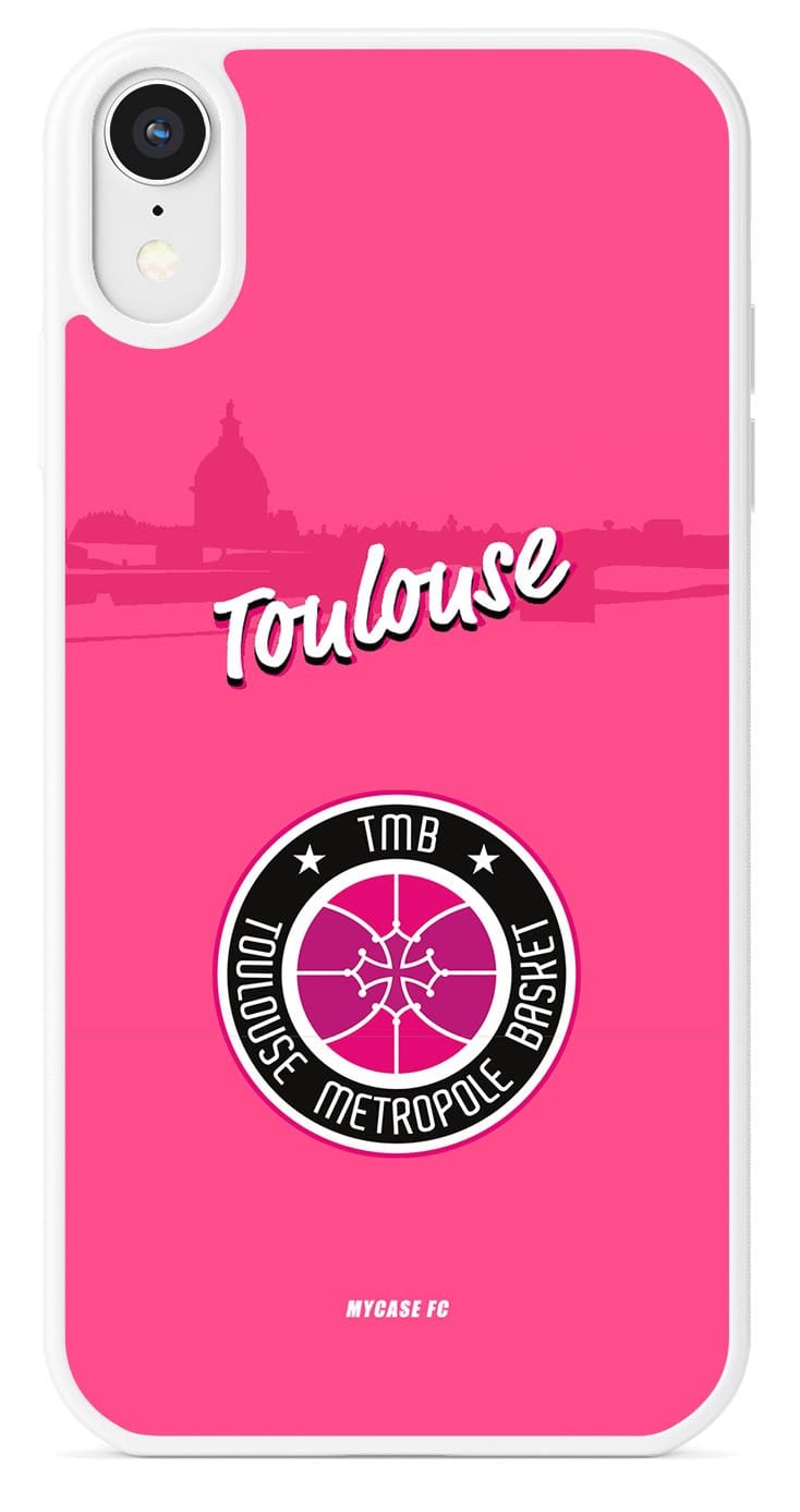 Coque de téléphone TOULOUSE METROPOLE BASKET EXTERIEURE AVEC LOGO