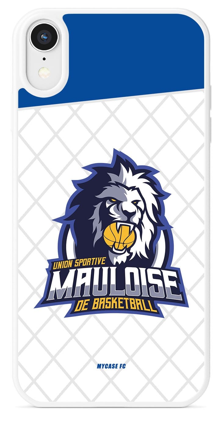 Coque de téléphone UNION SPORTIVE MAULOISE DE BASKETBALL DOMICILE AVEC LOGO