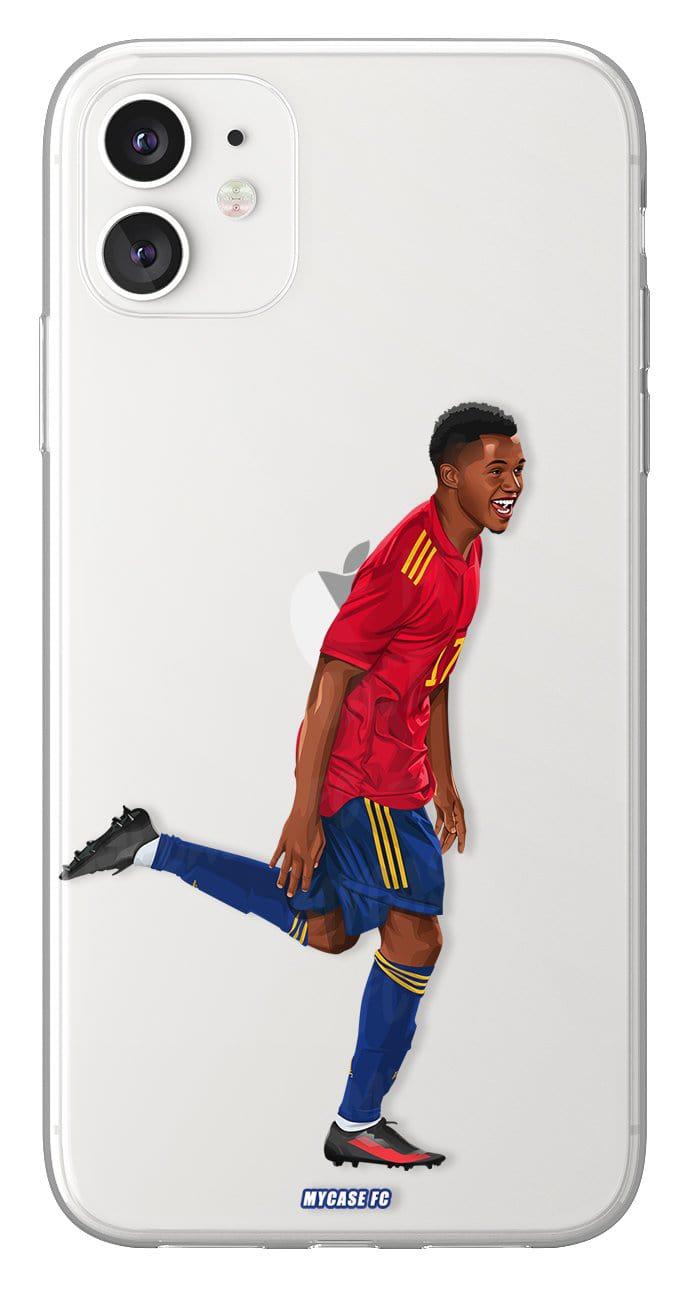 Coque de Ansu Fati avec Espagne, Etui de téléphone de Football