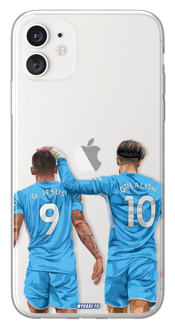 Coque de Gabriel Jesus , Grealish avec Manchester City, Etui de téléphone de Football