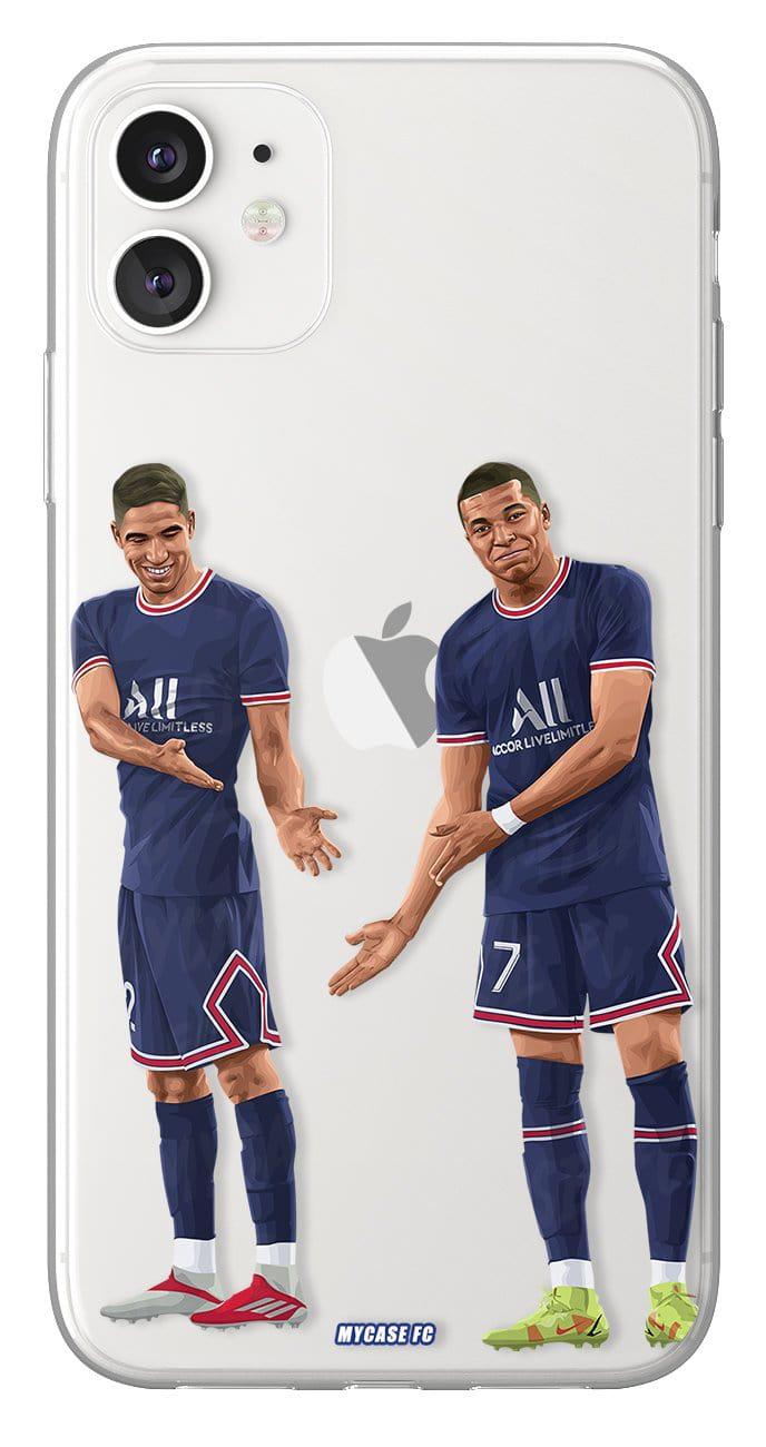 Coque de Hakimi & Kyky avec Paris Saint-Germain, Etui de téléphone de Football