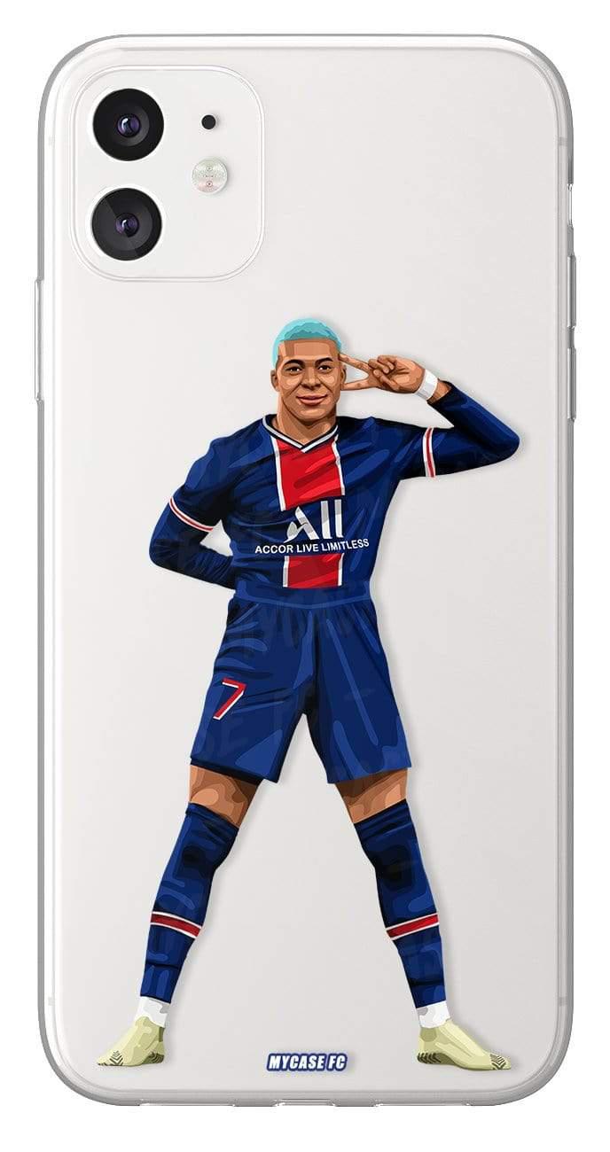 Coque de Kylian Mbappé avec Paris Saint-Germain, Etui de téléphone de Football