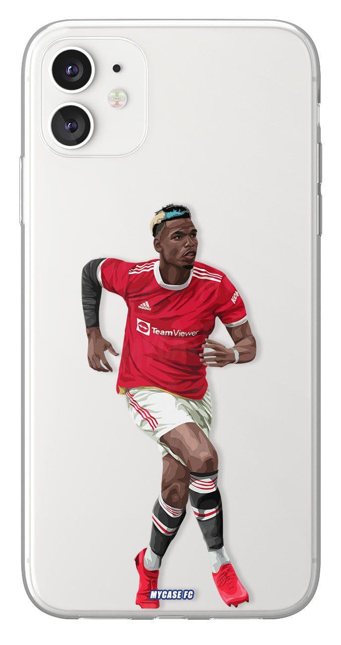 Coque de Paul Pogba avec Manchester United, Etui de téléphone de Football